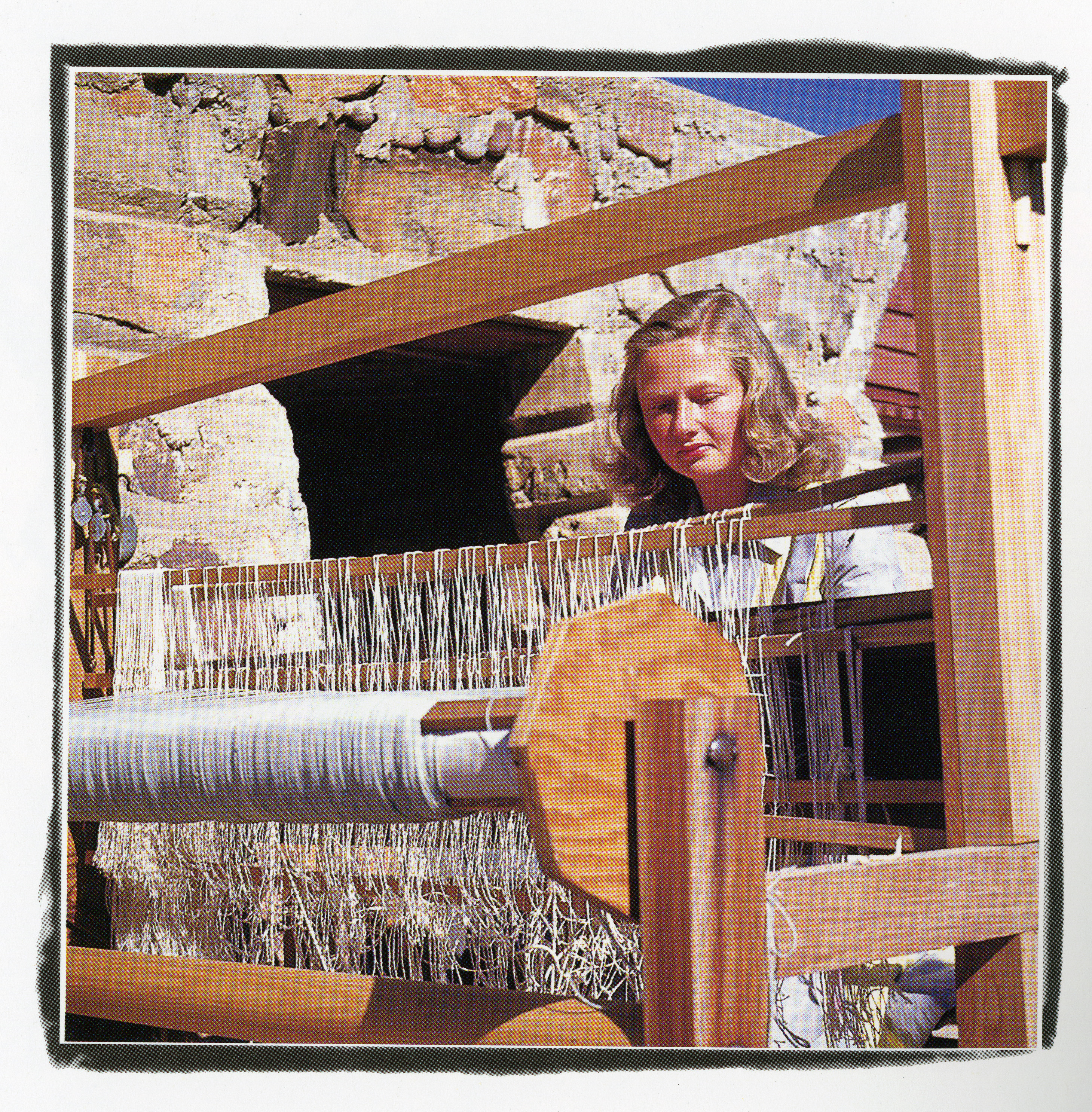 Woman at loom