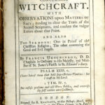 Title page for 'An historical essay concerning witchcraft...'