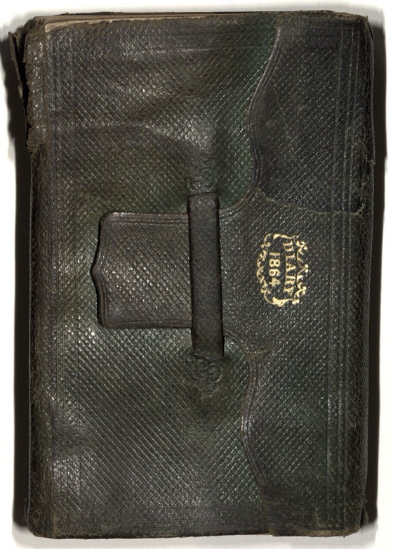 Front cover of Benjamin Peck's 1864 pocket diary.