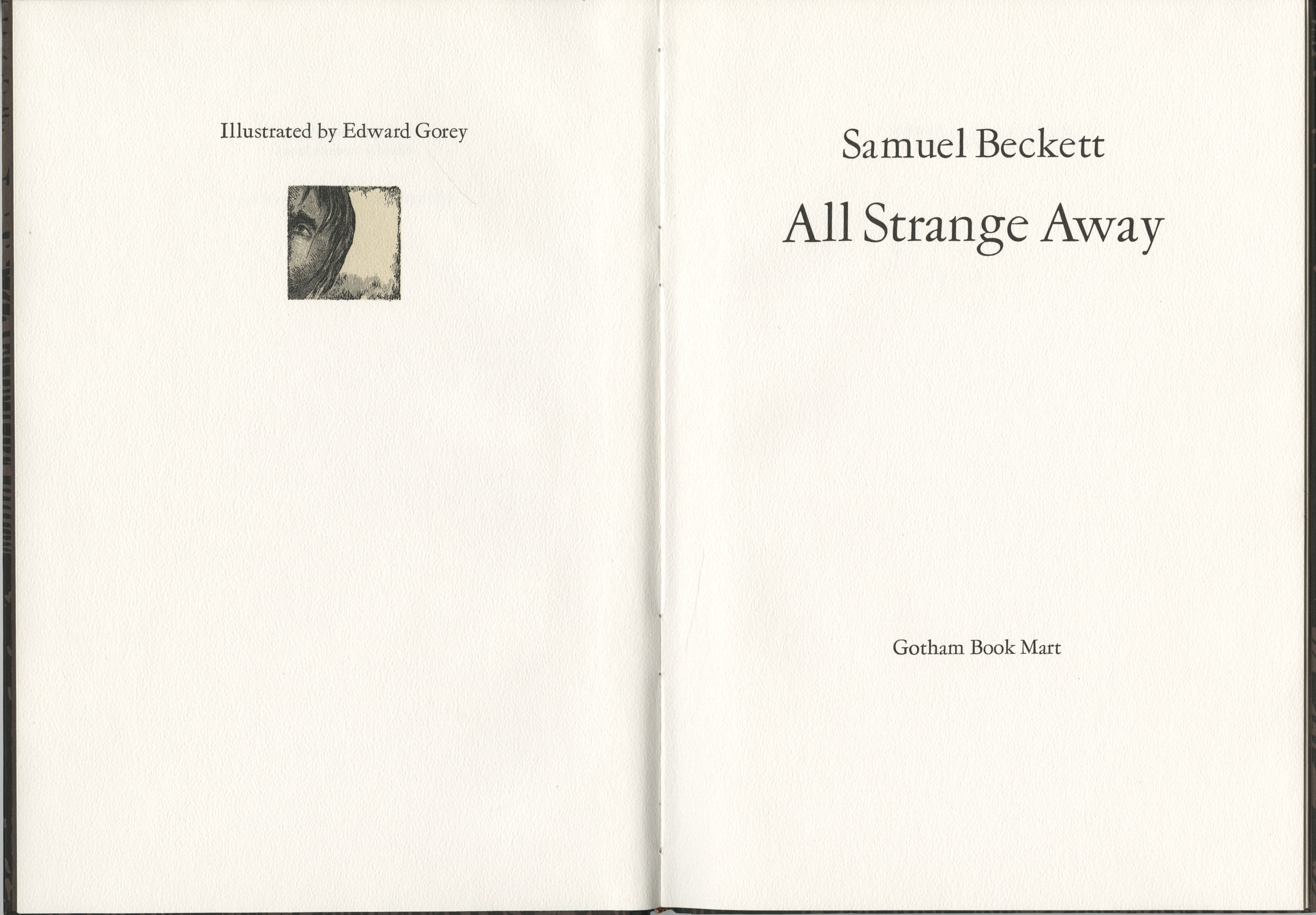 All Strange Away, title page