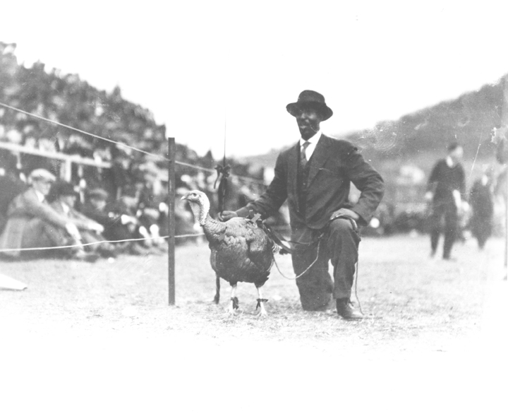 Floyd Mead and Turkey at a Football Game