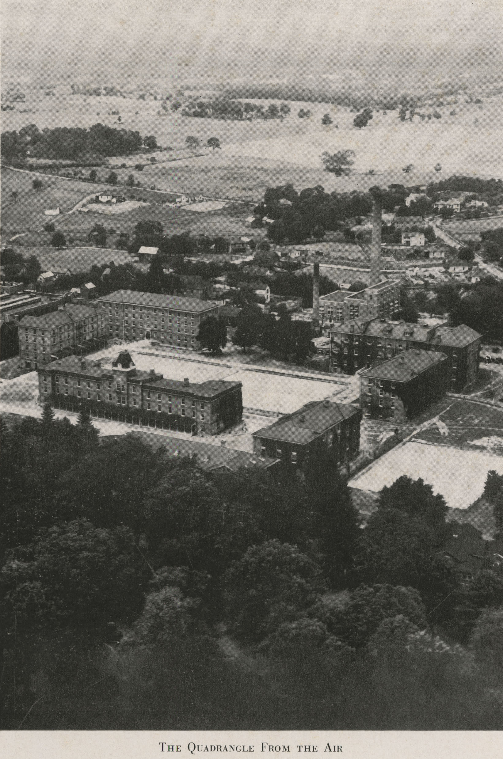 The Quadrangle from the Air, from the 1931 Bugle