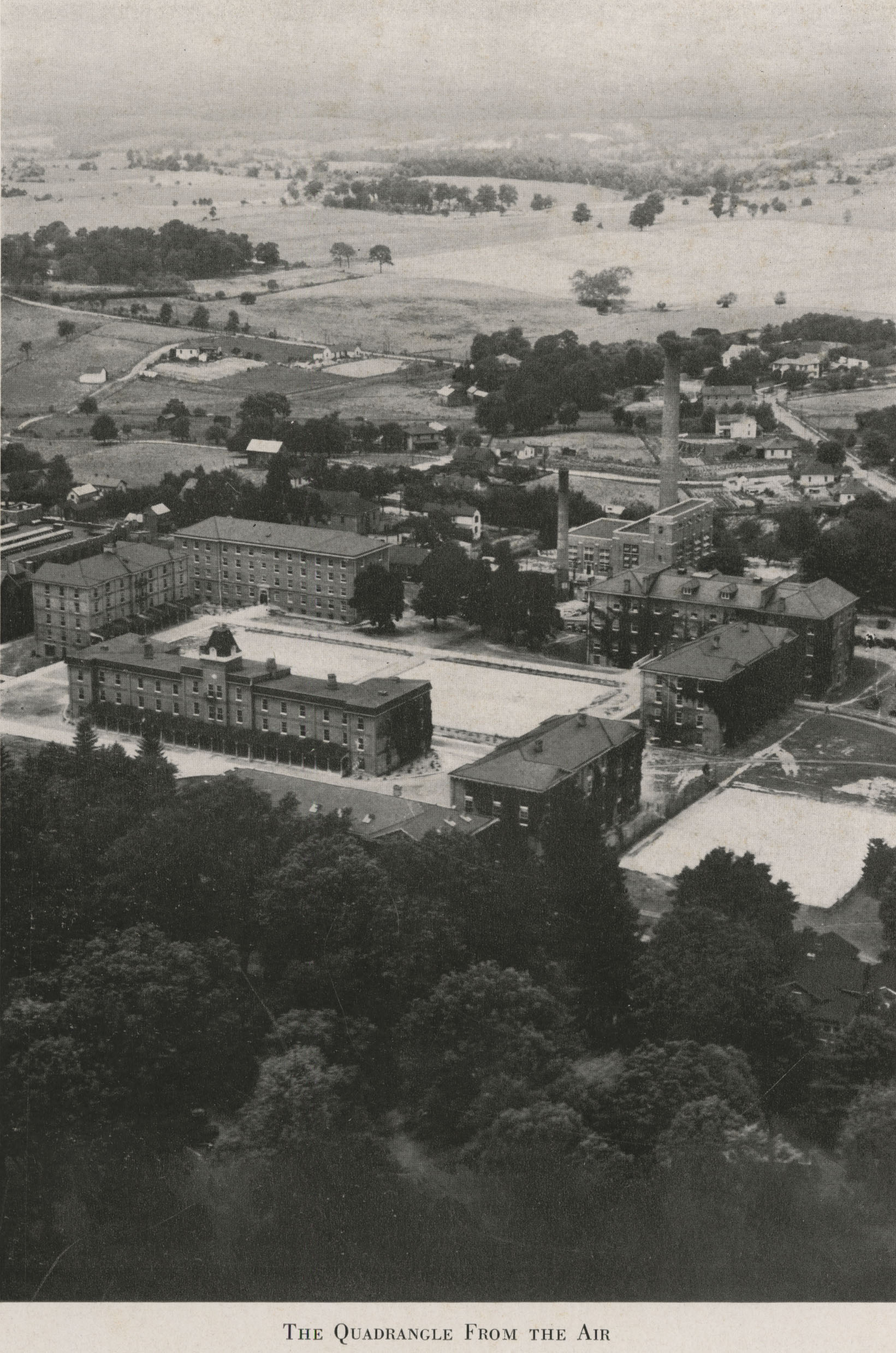 The Quadrangle from the Air, from the 1931 Bugle