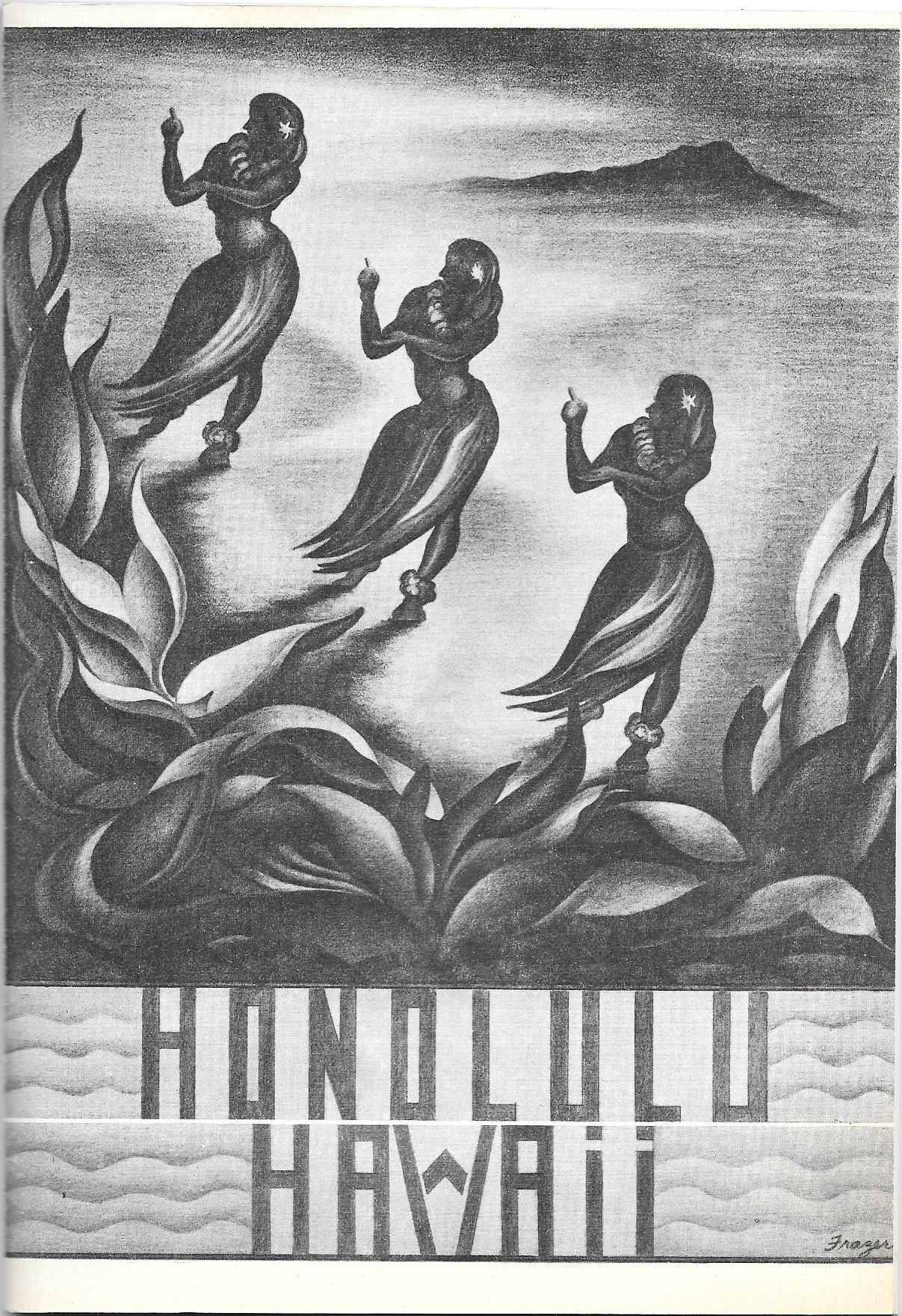 Cover of Frazer's Six Pencil Drawings of Honolulu, Hawaii, U.S.A.
