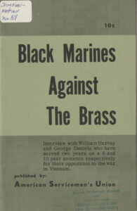 Black Marines Against the Brass, American Servicemen's Union, September 1969