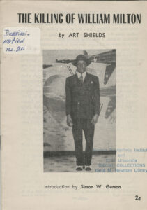 The Killing of William Milton, Art Shields, 1948
