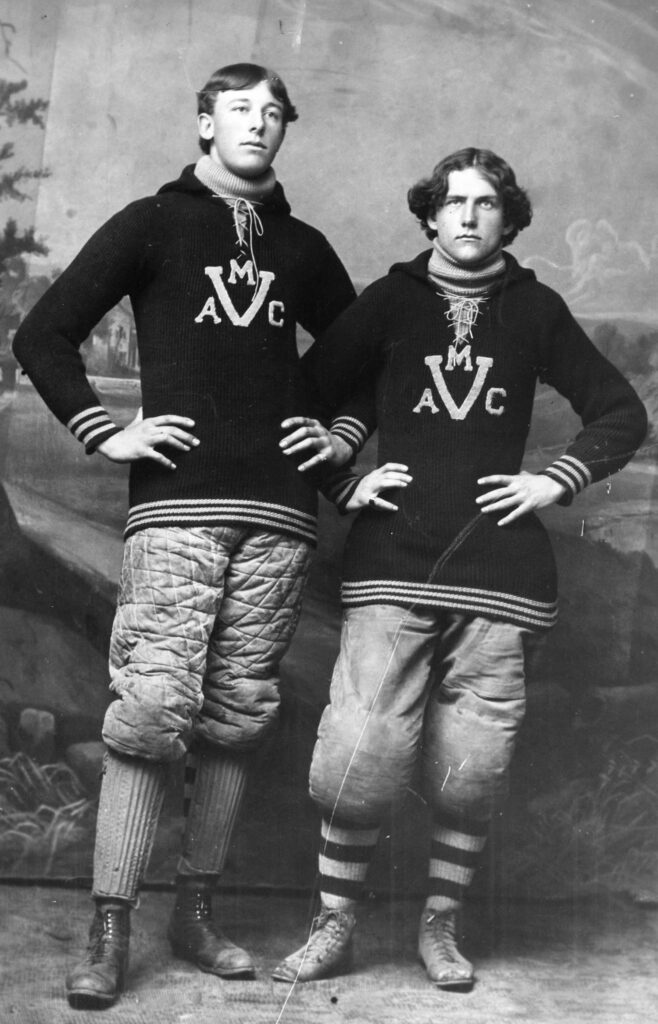 Students in shirt featuring Virginia Agricultural and Mechanical College logo