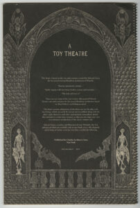 Dracula: A Toy Theatre by Edward Gorey (1979), back cover