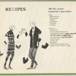 Son of a Martini Cookbook by Jane Trahey and Daren Pierce and drawings by Edward Gorey, recipe page 1