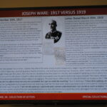 One of several digital posters by members of HIST1004 on the Letters of Joseph F. Ware, on exhibit, 12 December 2018