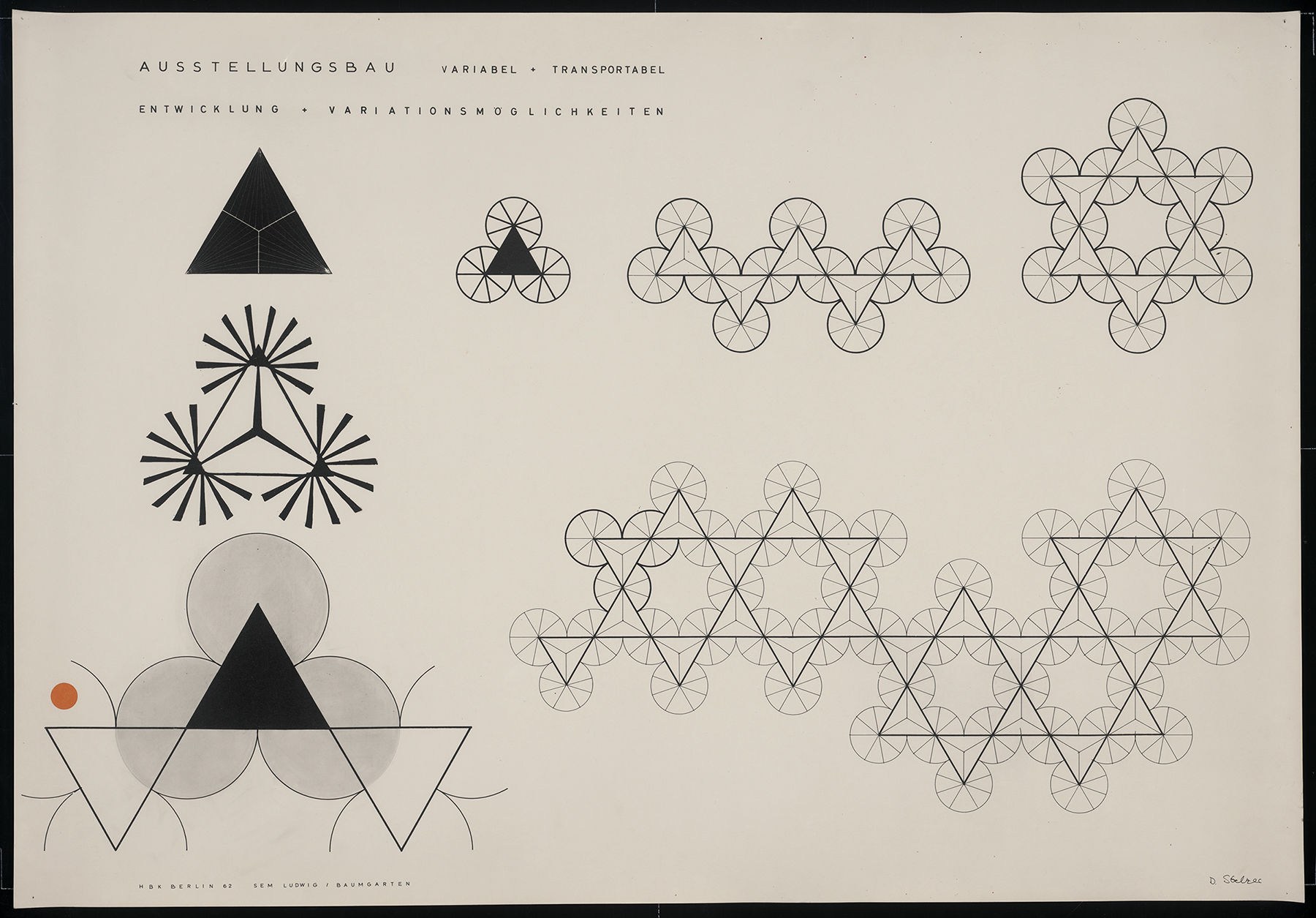 Drawing showing interlocking shapes.