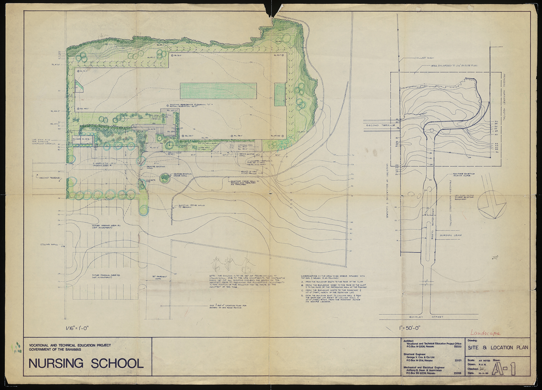 Site plan drawing.