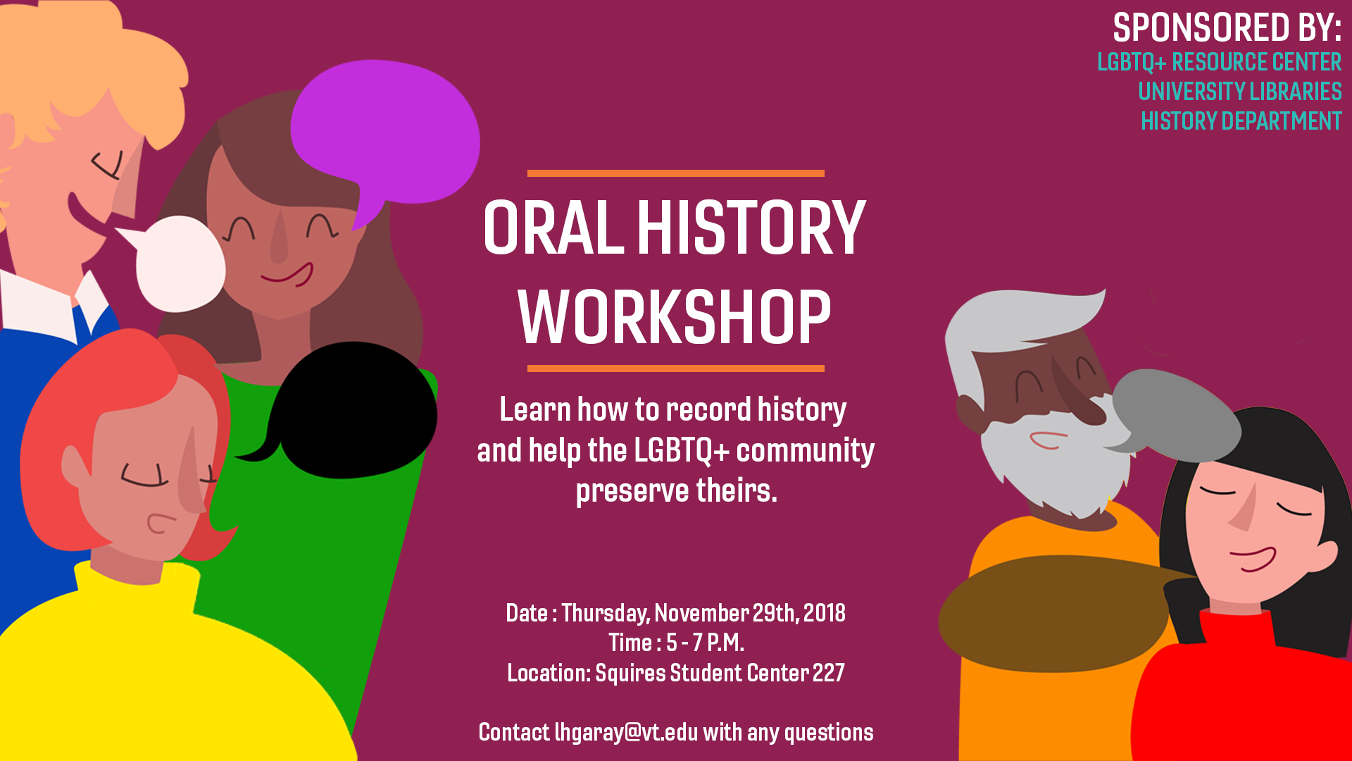 Oral History Workshop banner ad