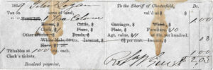 Virginia Tax Receipt for Peter Logan, 1859, Ms2021-009